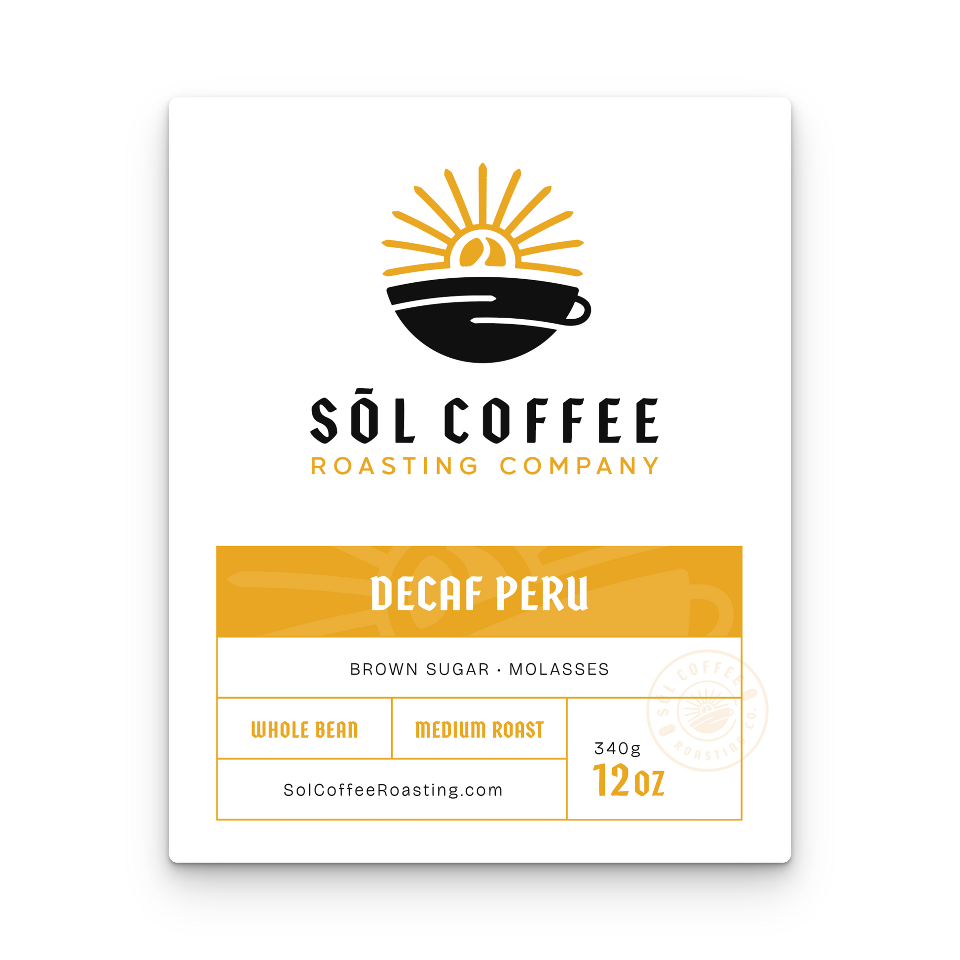 Decaf Peru - Brown Sugar, Molasses