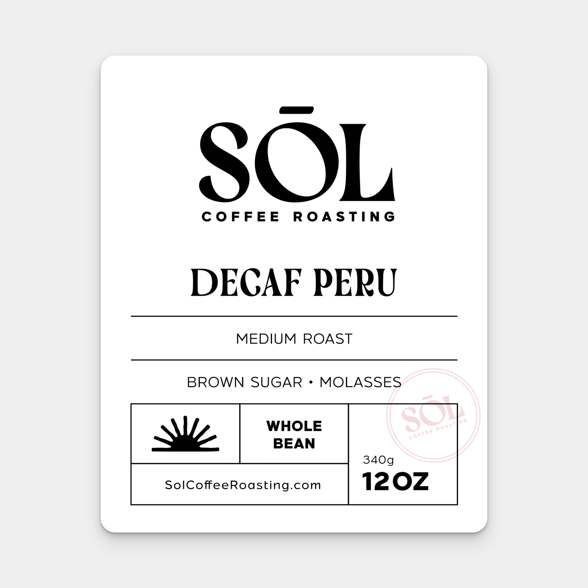 Decaf Peru - Brown Sugar, Molasses